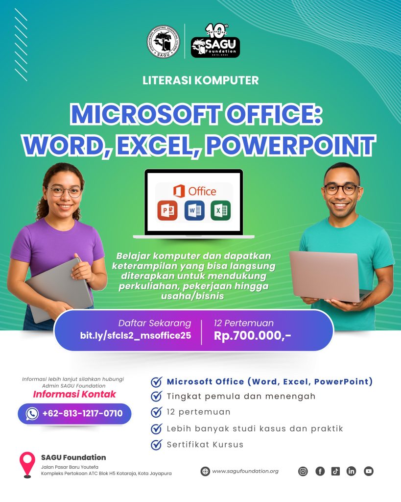 SAGU Foundation - Literasi Komputer Microsoft Office Word 2025